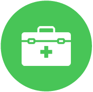 Icons on circles_Green - Condition management