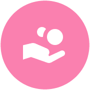 Icons on circles_Pink - Access all benefits