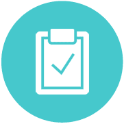 Icons on circles_Teal -wellness assessments