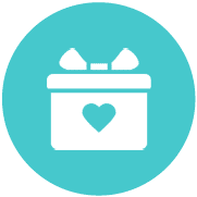 Icons on circles_Teal - wellness rewards